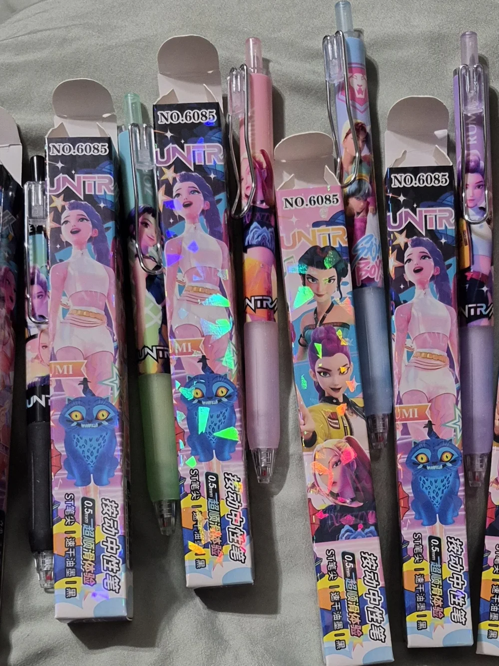 K Pop Demon Hunters Decorative Ink  Pens - Packaged Party Set 6